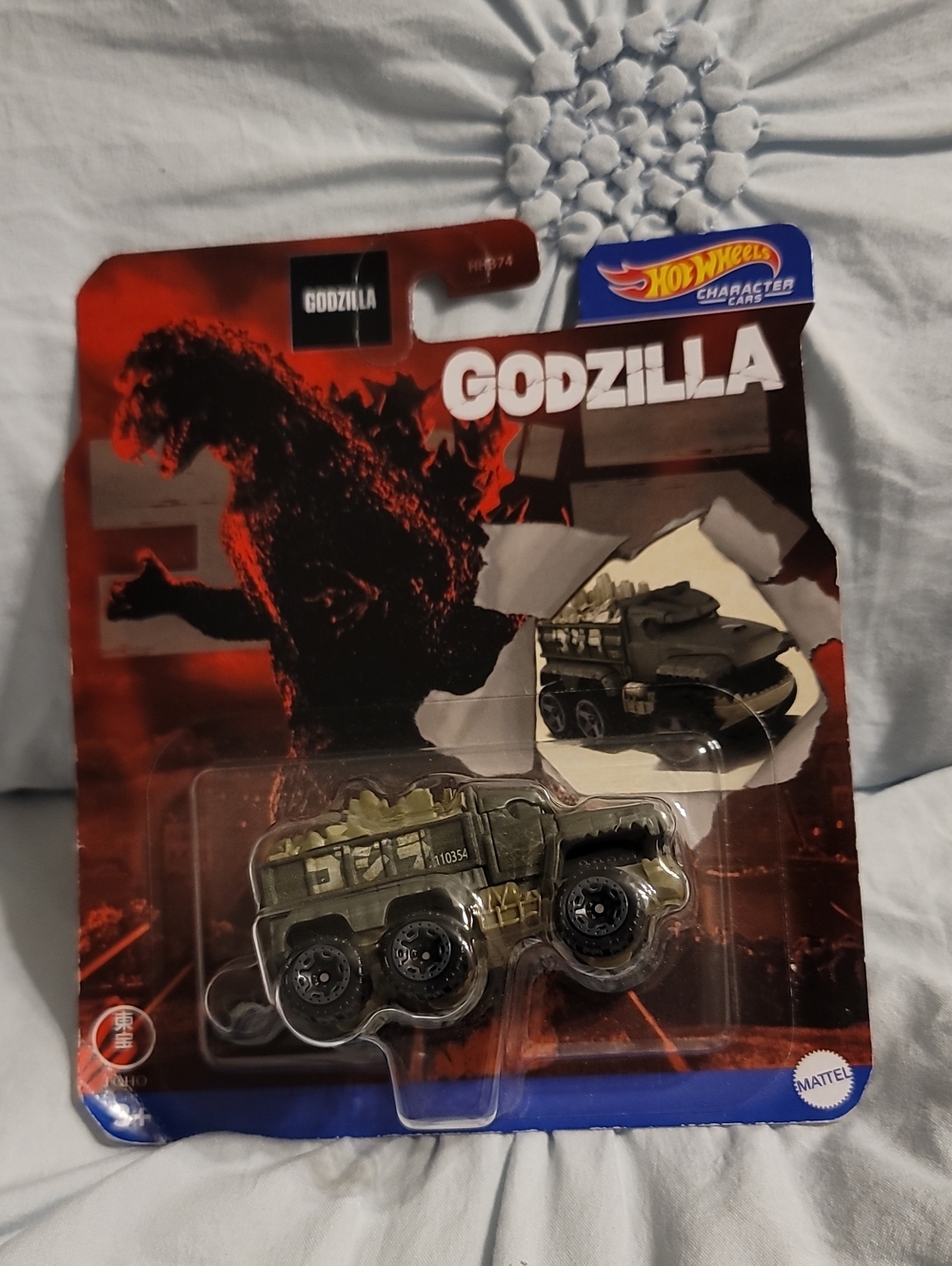 Hot Wheels Godzilla Olive Green Military Character Truck